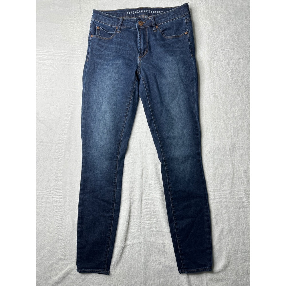 Articles of Society Jeans Women 27 Blue Dark Wash Skinny Denim